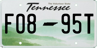 TN license plate F0895T