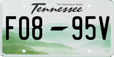 TN license plate F0895V