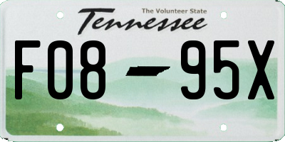 TN license plate F0895X