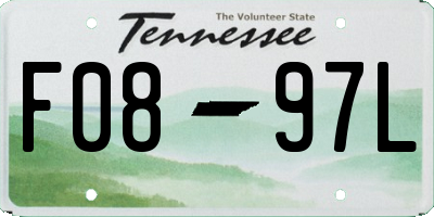 TN license plate F0897L