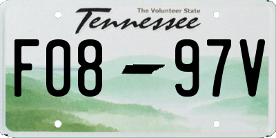 TN license plate F0897V