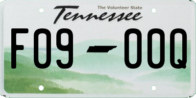 TN license plate F0900Q