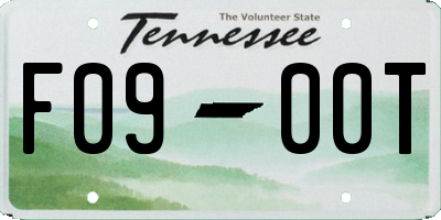 TN license plate F0900T
