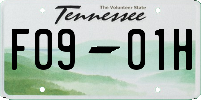 TN license plate F0901H