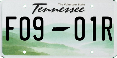 TN license plate F0901R