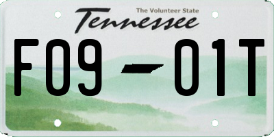TN license plate F0901T