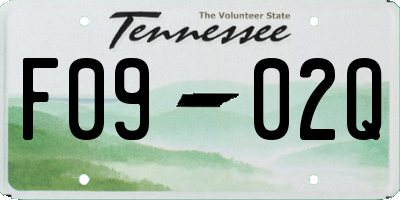 TN license plate F0902Q