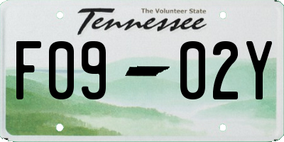 TN license plate F0902Y