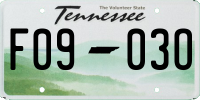 TN license plate F0903O