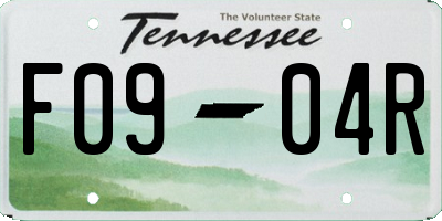 TN license plate F0904R