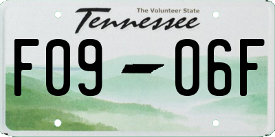 TN license plate F0906F