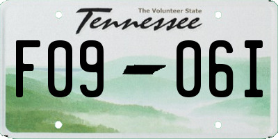 TN license plate F0906I