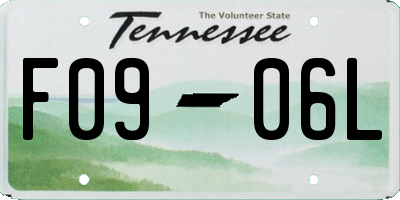 TN license plate F0906L