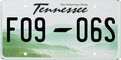 TN license plate F0906S