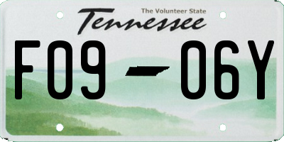 TN license plate F0906Y