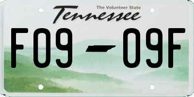TN license plate F0909F