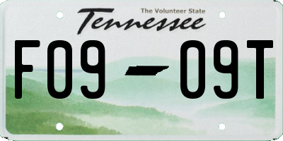 TN license plate F0909T