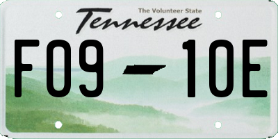 TN license plate F0910E