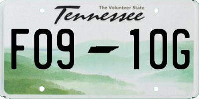 TN license plate F0910G