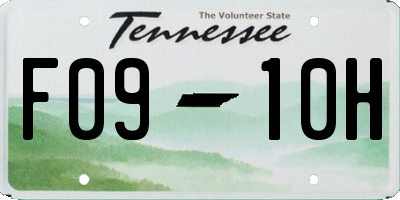 TN license plate F0910H