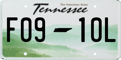 TN license plate F0910L