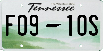 TN license plate F0910S