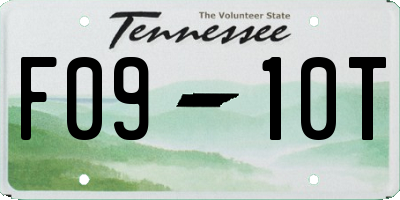 TN license plate F0910T