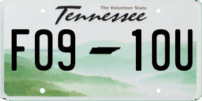 TN license plate F0910U