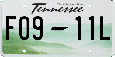 TN license plate F0911L