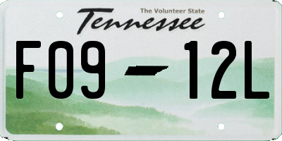 TN license plate F0912L