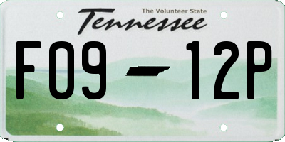 TN license plate F0912P