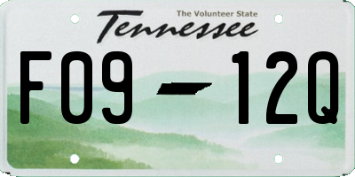 TN license plate F0912Q