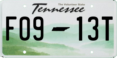 TN license plate F0913T