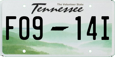 TN license plate F0914I