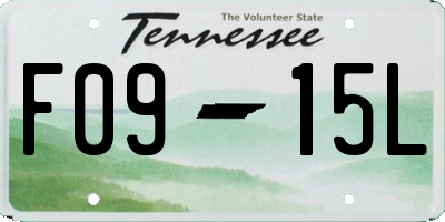 TN license plate F0915L