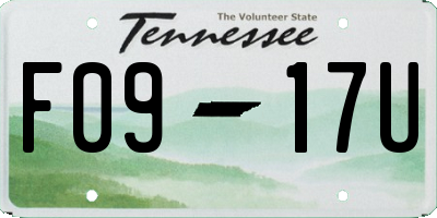 TN license plate F0917U
