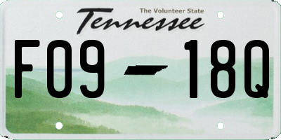 TN license plate F0918Q