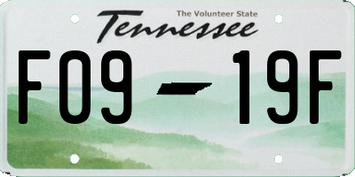 TN license plate F0919F