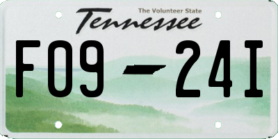 TN license plate F0924I