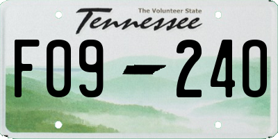 TN license plate F0924O