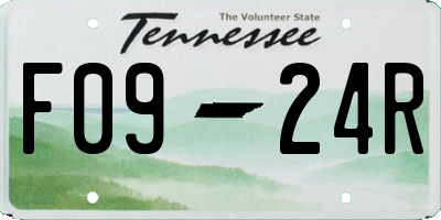 TN license plate F0924R