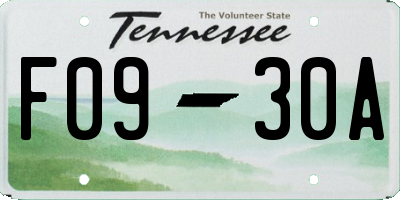 TN license plate F0930A