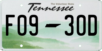 TN license plate F0930D