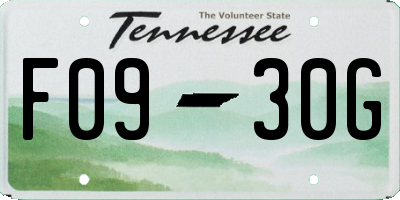 TN license plate F0930G