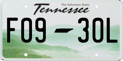 TN license plate F0930L
