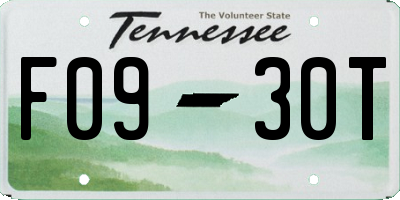 TN license plate F0930T