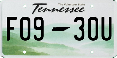 TN license plate F0930U