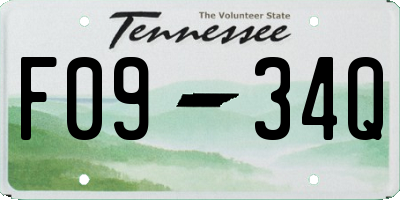 TN license plate F0934Q