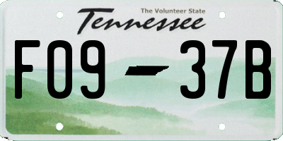 TN license plate F0937B