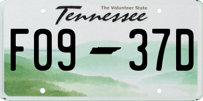 TN license plate F0937D